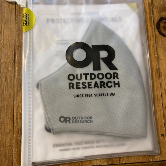 OR Outdoor Research essential face mask kit grey gray filter 3-pack adjustable - Picture 1 of 5
